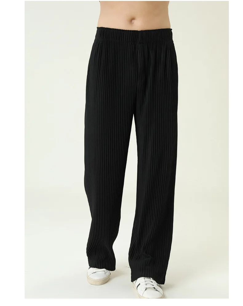 HOT SELLING Miyake fold wen Style fashion solid men Loose straight-leg pantss JF151IN STOCK
HOT SELLING Miyake fold wen Style fashion solid men Loose straight-leg pantss JF151IN STOCK