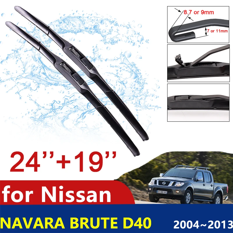 For Nissan Frontier Navara Brute D40 2004~2013 2005 2006 2007 2008 2009 Front Windscreen Wipers Car Accessories Car Wiper Blades
For Nissan Frontier Navara Brute D40 2004~2013 2005 2006 2007 2008 2009 Front Windscreen Wipers Car Accessories Car Wiper Blades