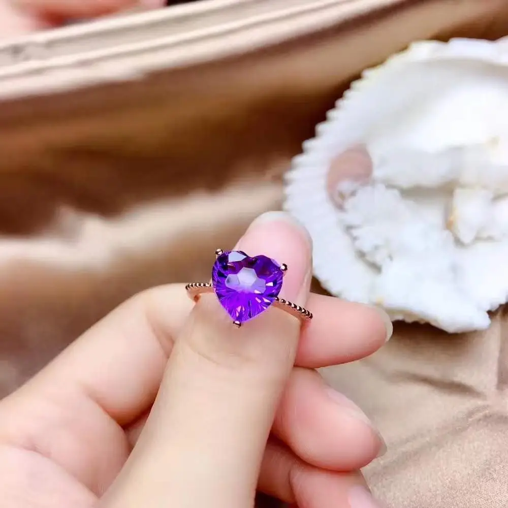 Natural And Real Amethyst Gemstone Ring 925 Sterling Silver Ring for Women Wedding Ring
Natural And Real Amethyst Gemstone Ring 925 Sterling Silver Ring for Women Wedding Ring