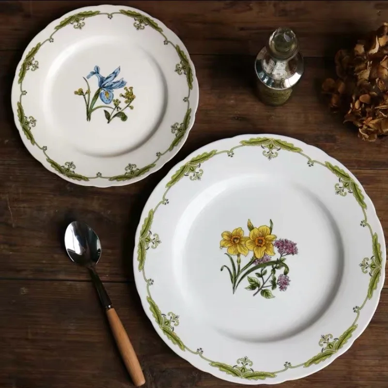 Western Nordic Plate Dessert Ceramic High-End French Elegant Daffodil 10 8 Inch Retro ウッドトレイ агар пищевой 900 Plateau Or
Western Nordic Plate Dessert Ceramic High-End French Elegant Daffodil 10 8 Inch Retro ウッドトレイ агар пищевой 900 Plateau Or