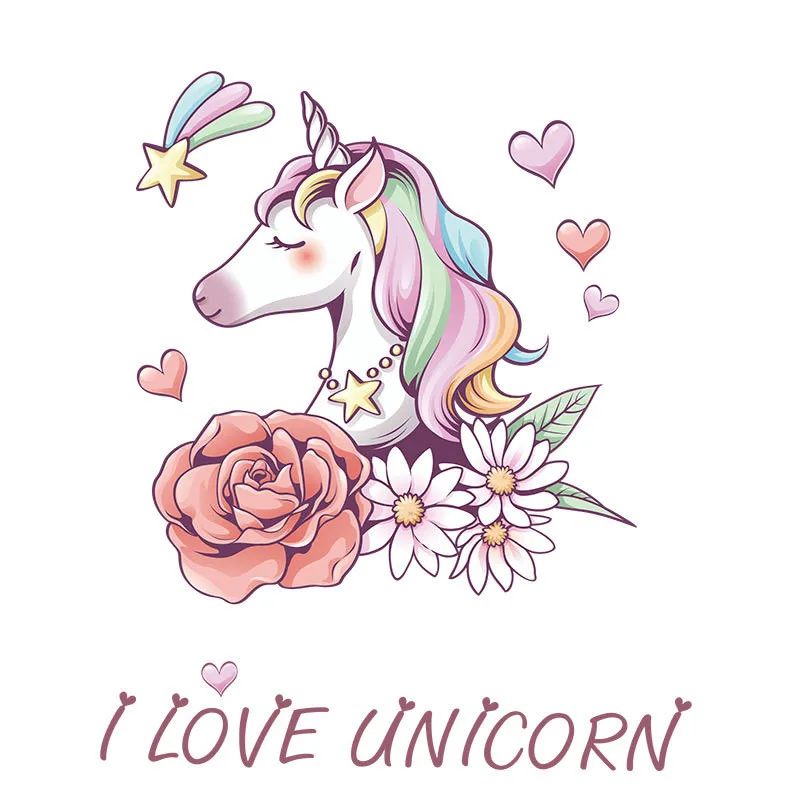 Unicorn Patch for Clothing Flower for Clothing T-shirts Dresses Sweater Transfer Appliques Girls DIY Decoration Accessories
Unicorn Patch for Clothing Flower for Clothing T-shirts Dresses Sweater Transfer Appliques Girls DIY Decoration Accessories