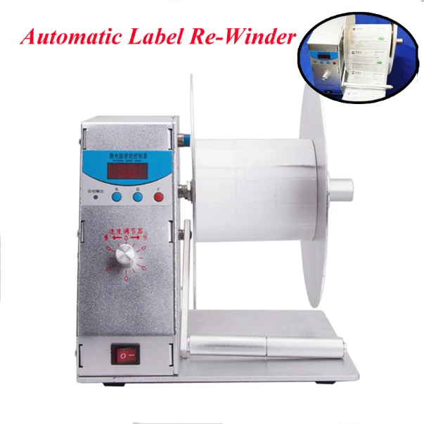 Automatic Label Re-Winder Clothing Tags Bar-code Stickers Rewinding Machine Volume Label
Automatic Label Re-Winder Clothing Tags Bar-code Stickers Rewinding Machine Volume Label