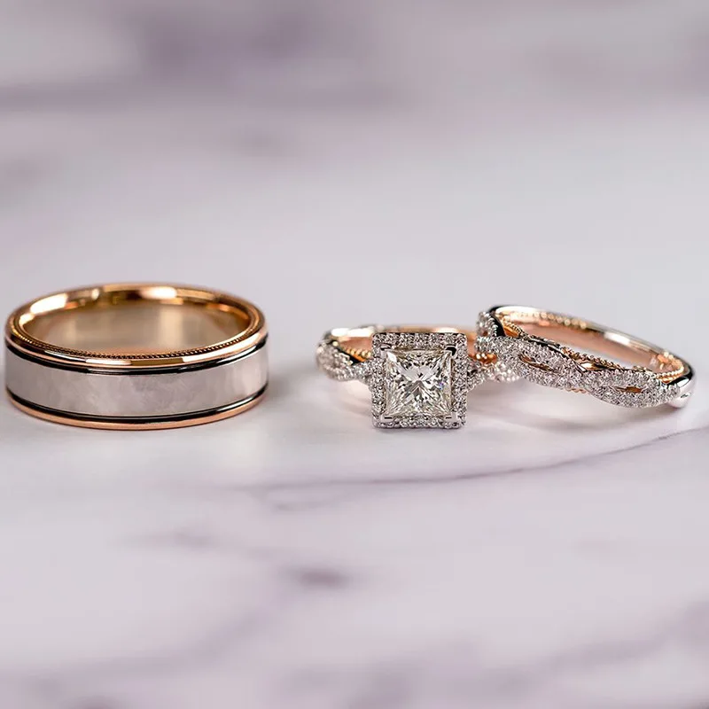 14K Rose Gold Princess Real Diamond Ring for Women Anillos Mujer Bizuteria Gemstone Femme Diamond Jewelry set Rose Gold Rings
14K Rose Gold Princess Real Diamond Ring for Women Anillos Mujer Bizuteria Gemstone Femme Diamond Jewelry set Rose Gold Rings