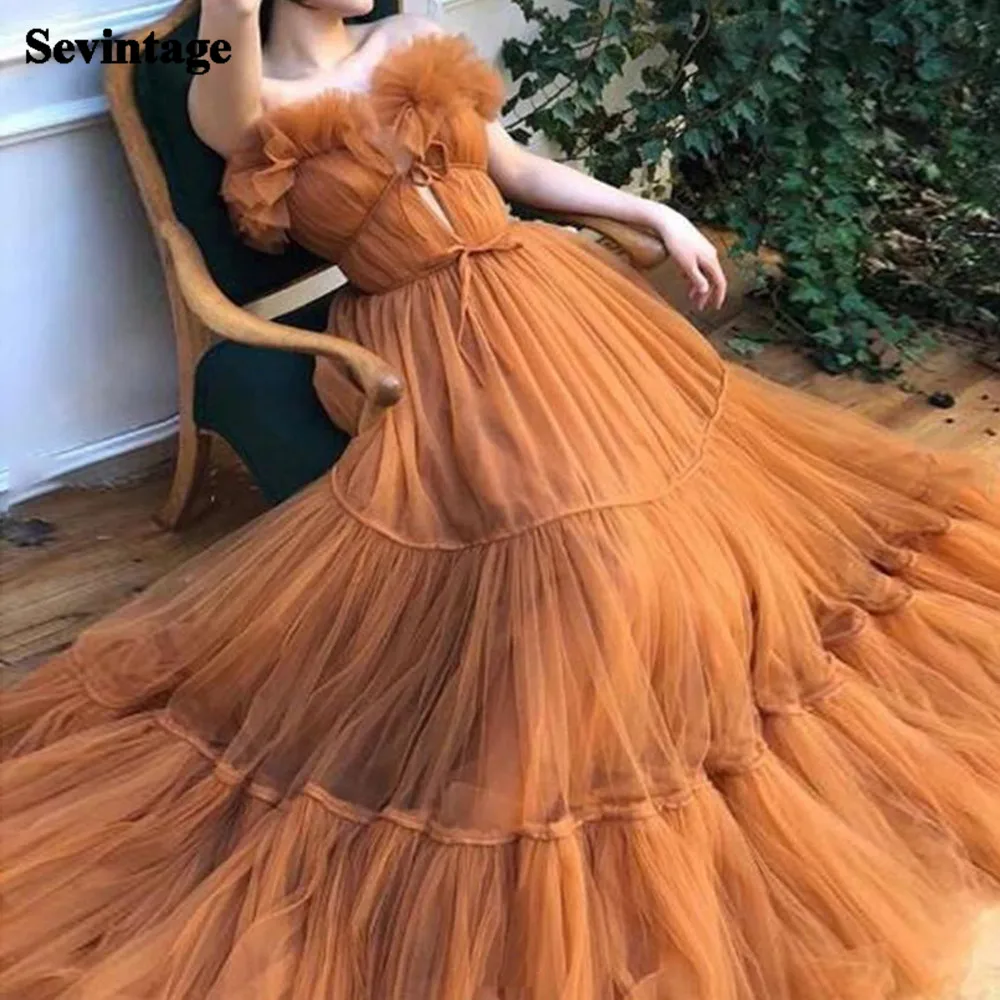 Sevintage Pleats Soft Tulle Prom Dresses Sweetheart Sleeveless Long Evening Dress Princess Party Gowns with Belt Custom Made
Sevintage Pleats Soft Tulle Prom Dresses Sweetheart Sleeveless Long Evening Dress Princess Party Gowns with Belt Custom Made