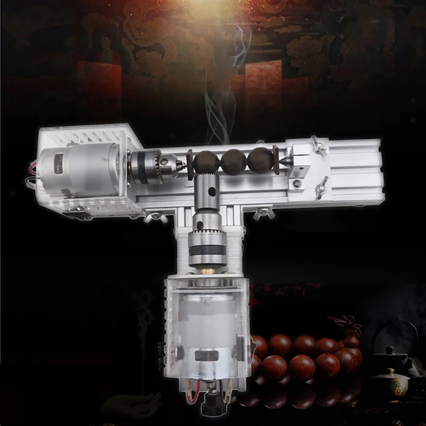 Mini Wood Lathe Machine DIY Woodworking Miniature Buddha Pearl Lathe Grinding Polishing Beads Wood Drill Rotary Tool 12-24VDC
Mini Wood Lathe Machine DIY Woodworking Miniature Buddha Pearl Lathe Grinding Polishing Beads Wood Drill Rotary Tool 12-24VDC