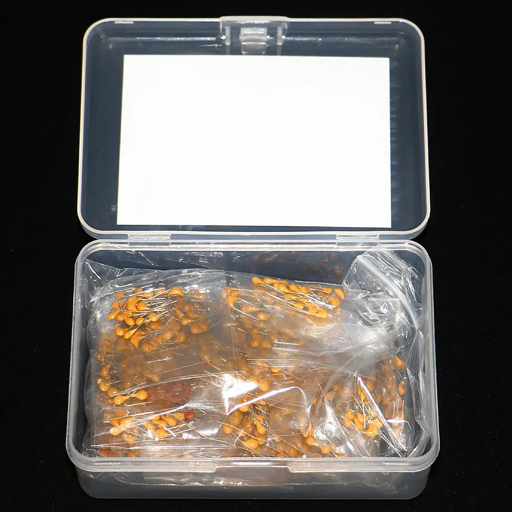 700Pcs/Box 35 Values Each 20Pcs 8pF-2.2uF DIP Multilayer Ceramic Capacitor Assortment Kit
700Pcs/Box 35 Values Each 20Pcs 8pF-2.2uF DIP Multilayer Ceramic Capacitor Assortment Kit