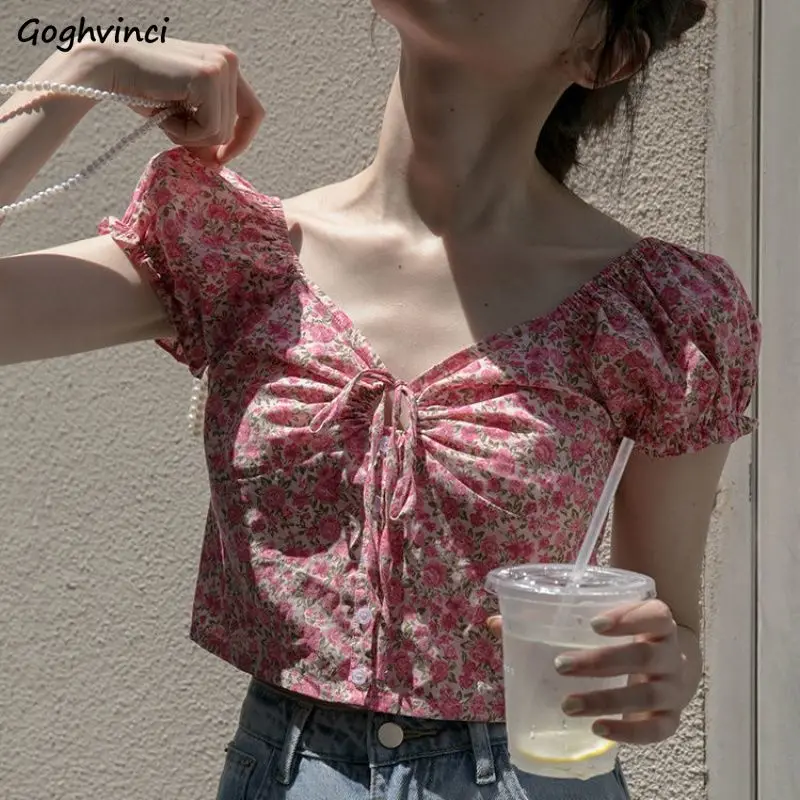 Blouses Women All-match Casual College Cropped Print Daily V-Neck Blusas Mujer Stylish Tops Puff Sleeve 2021 Summer Slim Popular
Blouses Women All-match Casual College Cropped Print Daily V-Neck Blusas Mujer Stylish Tops Puff Sleeve 2021 Summer Slim Popular