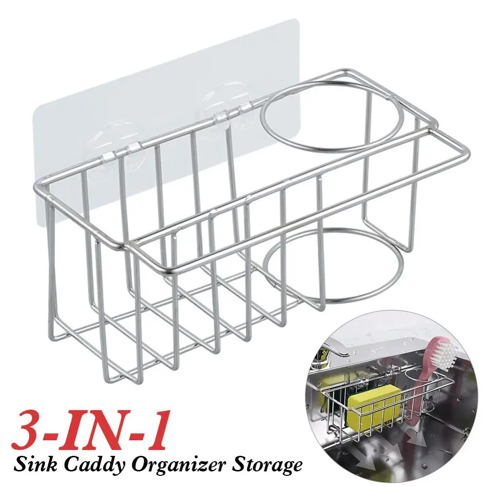 Stainless Steel Sponge and Brush Holder Kitchen Sink Organizer Waterproof No Drilling Sink Caddy Drainer Hanging Storage Rack
Stainless Steel Sponge and Brush Holder Kitchen Sink Organizer Waterproof No Drilling Sink Caddy Drainer Hanging Storage Rack