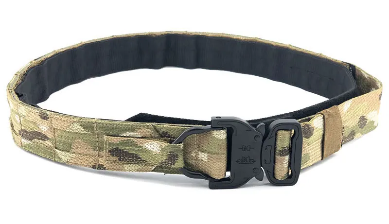 Cinturón táctico Molle doble capa Multicam