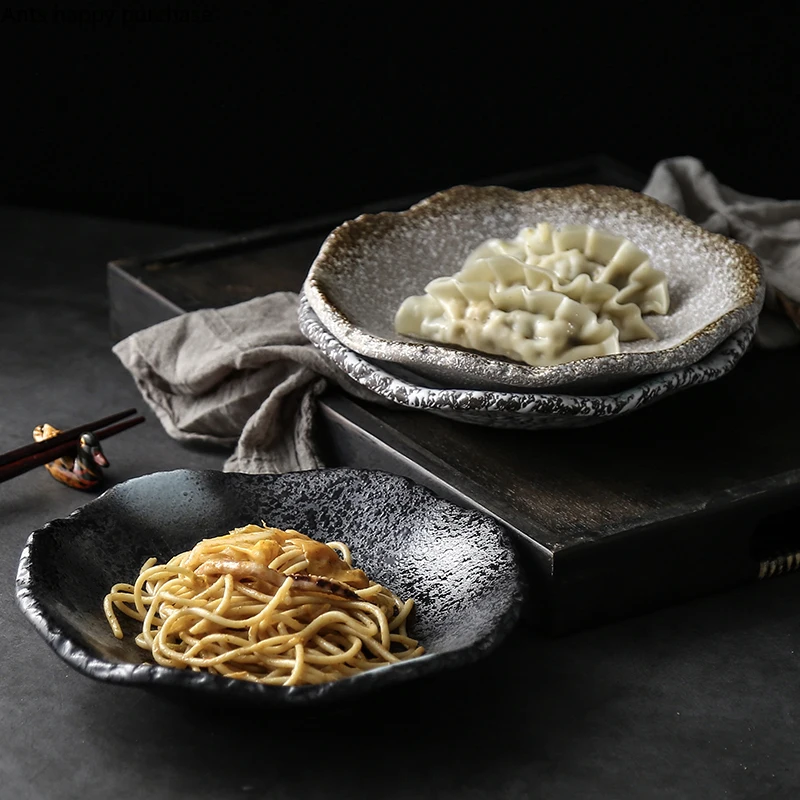 Japanese Style Creative Ceramic Round Plate Solid Stone Steak Dish Sushi Barbecue Cheese Pizza Fruit Flat Food Tea Tray
Japanese Style Creative Ceramic Round Plate Solid Stone Steak Dish Sushi Barbecue Cheese Pizza Fruit Flat Food Tea Tray