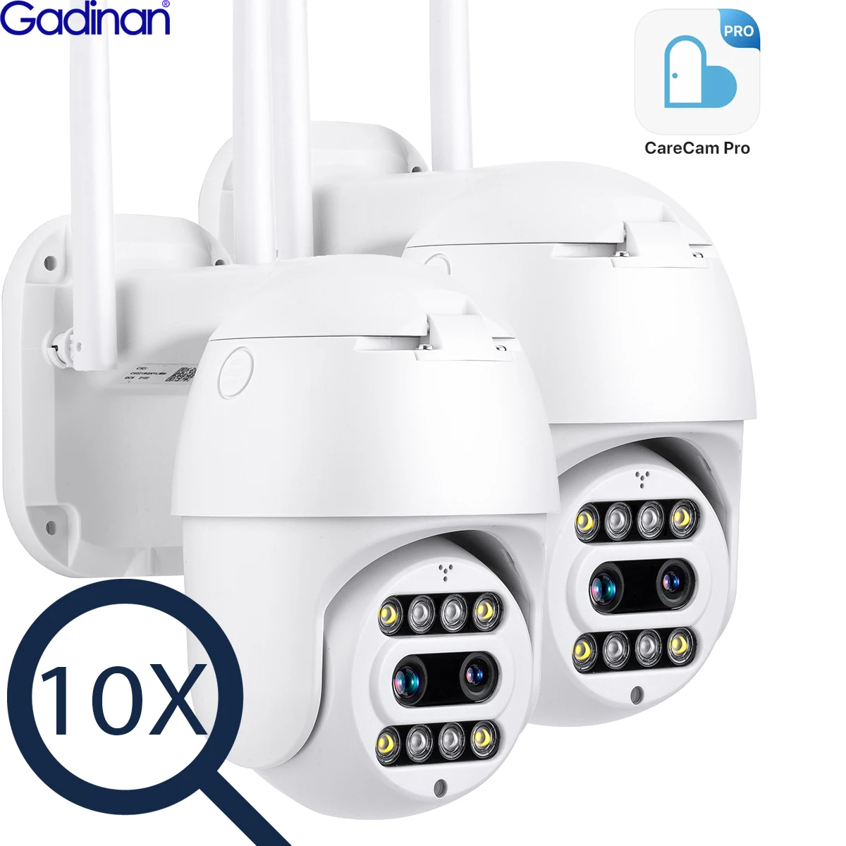 IP-камера Gadinan, 3 Мп, 10X зум, Wi-Fi
IP-камера Gadinan, 3 Мп, 10X зум, Wi-Fi