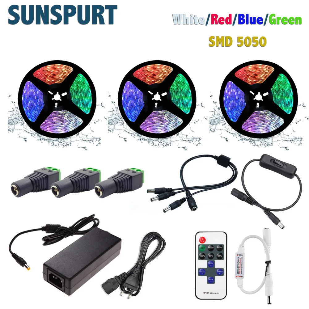 Светодиодная лента SMD2835 5050, 5-20 м, 12 В постоянного тока, белая/синяя/красная/зеленая Гибкая светильник цветная светодиодная лента + Радиочастотное управление + адаптер
Светодиодная лента SMD2835 5050, 5-20 м, 12 В постоянного тока, белая/синяя/красная/зеленая Гибкая светильник цветная светодиодная лента + Радиочастотное управление + адаптер