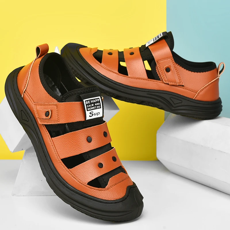 Summer men's sandals and beach shoes men's Korean version of non-slip hole shoes trend outdoor leisure sports men's shoes
Summer men's sandals and beach shoes men's Korean version of non-slip hole shoes trend outdoor leisure sports men's shoes