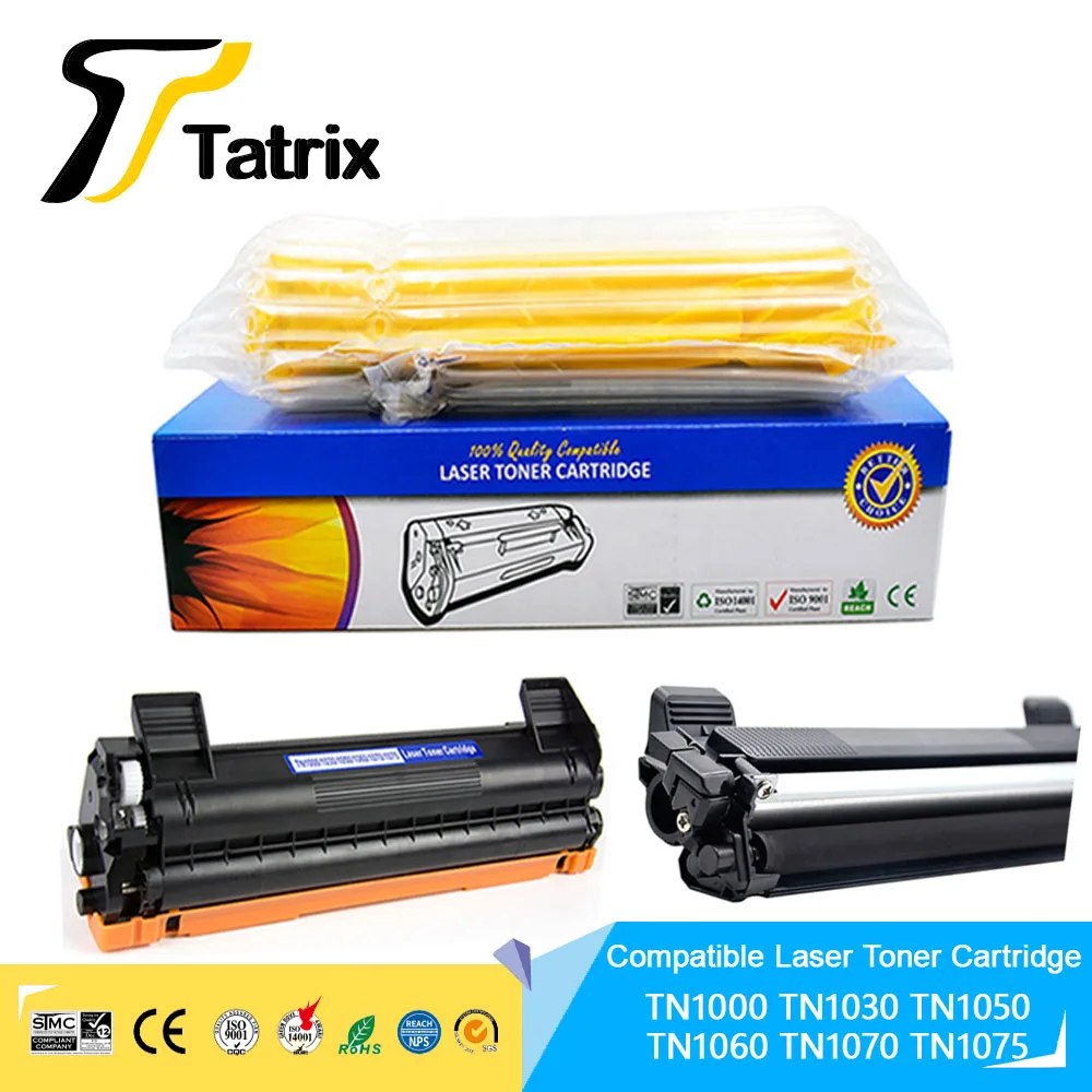 Tatrix TN1000 TN1030 TN1050 TN1060 TN1070 TN1075 Совместимый лазерный черный тонер-картридж для Brother DCP-1610W MFC-1910W HL-1210W
Tatrix TN1000 TN1030 TN1050 TN1060 TN1070 TN1075 Совместимый лазерный черный тонер-картридж для Brother DCP-1610W MFC-1910W HL-1210W