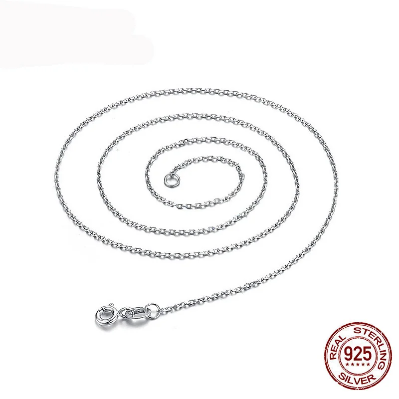 925 Sterling Silver 1mm rolo Chain Necklace Women Girls Kids Children 45cm-75cm Jewelry kolye collares collier
925 Sterling Silver 1mm rolo Chain Necklace Women Girls Kids Children 45cm-75cm Jewelry kolye collares collier