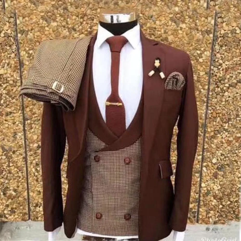 Elegant Groom Wedding Suits Formal Party Men's 3 Pieces Jacket Vest Pants Male Classic Tuxedos Tailor Made Boyfriend Clothing
Elegant Groom Wedding Suits Formal Party Men's 3 Pieces Jacket Vest Pants Male Classic Tuxedos Tailor Made Boyfriend Clothing