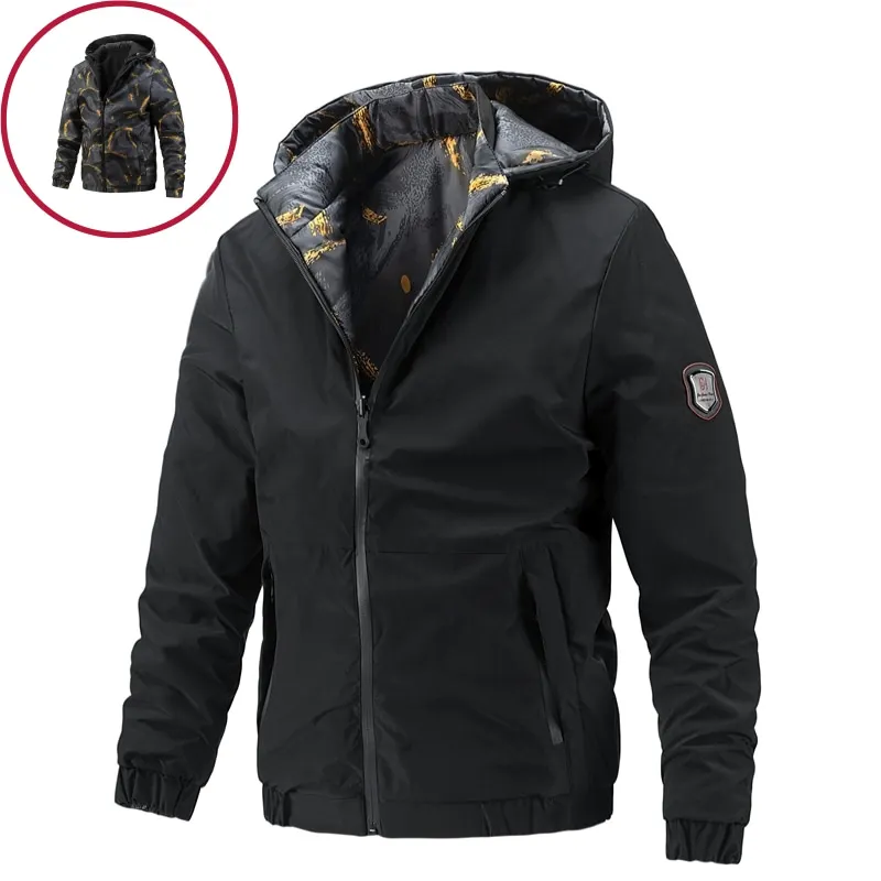 2021 Double Face Hoodie Jacket Men Casual Badge Streetwear Solid Color Mens Cargo Jackets New Autumn Fashion Jacket for Men
2021 Double Face Hoodie Jacket Men Casual Badge Streetwear Solid Color Mens Cargo Jackets New Autumn Fashion Jacket for Men