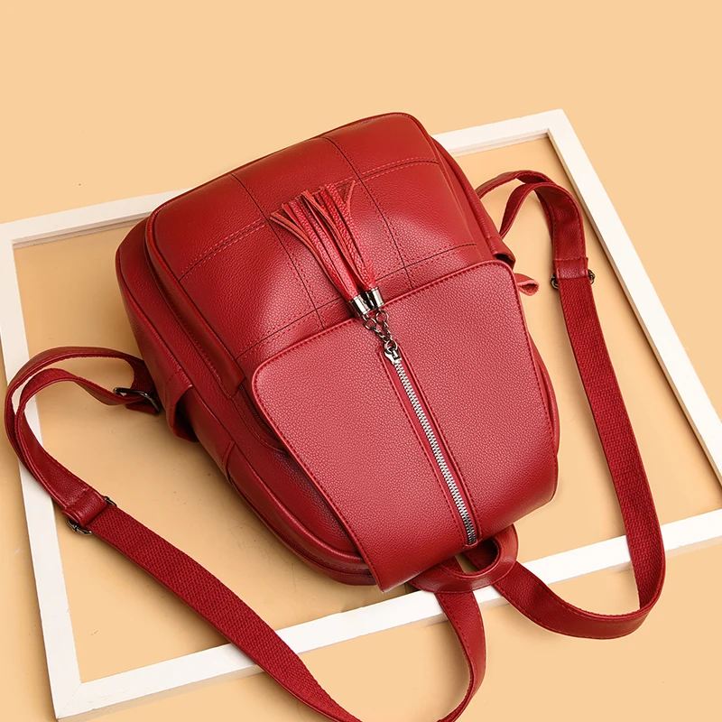 Fashion PU Leather Women's Backpack Large Capacity Backpack Backpack Backpack Casual School Women's Backpack
Fashion PU Leather Women's Backpack Large Capacity Backpack Backpack Backpack Casual School Women's Backpack