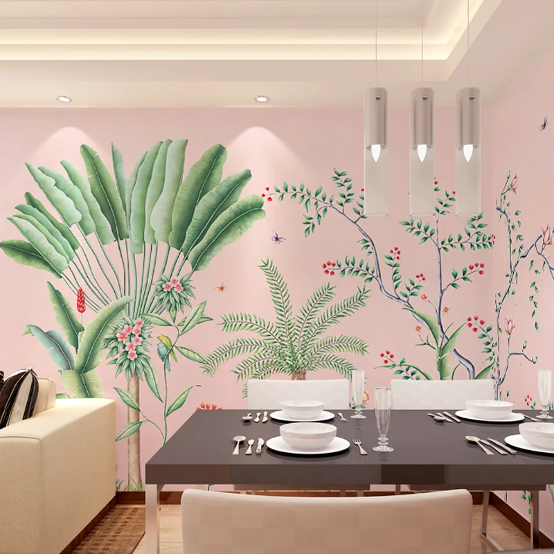 beibehang custom Banana leaf wallpaper wall cloth guest restaurant flower bird background room decor stickers 3D mural wallpaper
beibehang custom Banana leaf wallpaper wall cloth guest restaurant flower bird background room decor stickers 3D mural wallpaper