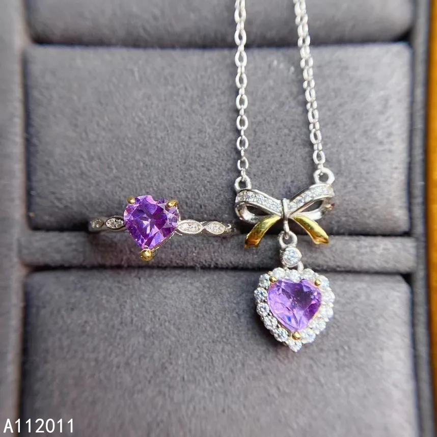 KJJEAXCMY Fine Jewelry 925 sterling silver inlaid natural Amethyst classic female gemstone ring pendant set support test
KJJEAXCMY Fine Jewelry 925 sterling silver inlaid natural Amethyst classic female gemstone ring pendant set support test