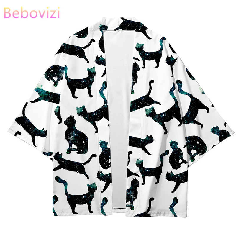 Fashion Cat Print Japanese Cardigan Asian Beach Yukata Women Harajuku Traditional Kimono Summer Men Costume Haori Clothing
Fashion Cat Print Japanese Cardigan Asian Beach Yukata Women Harajuku Traditional Kimono Summer Men Costume Haori Clothing
