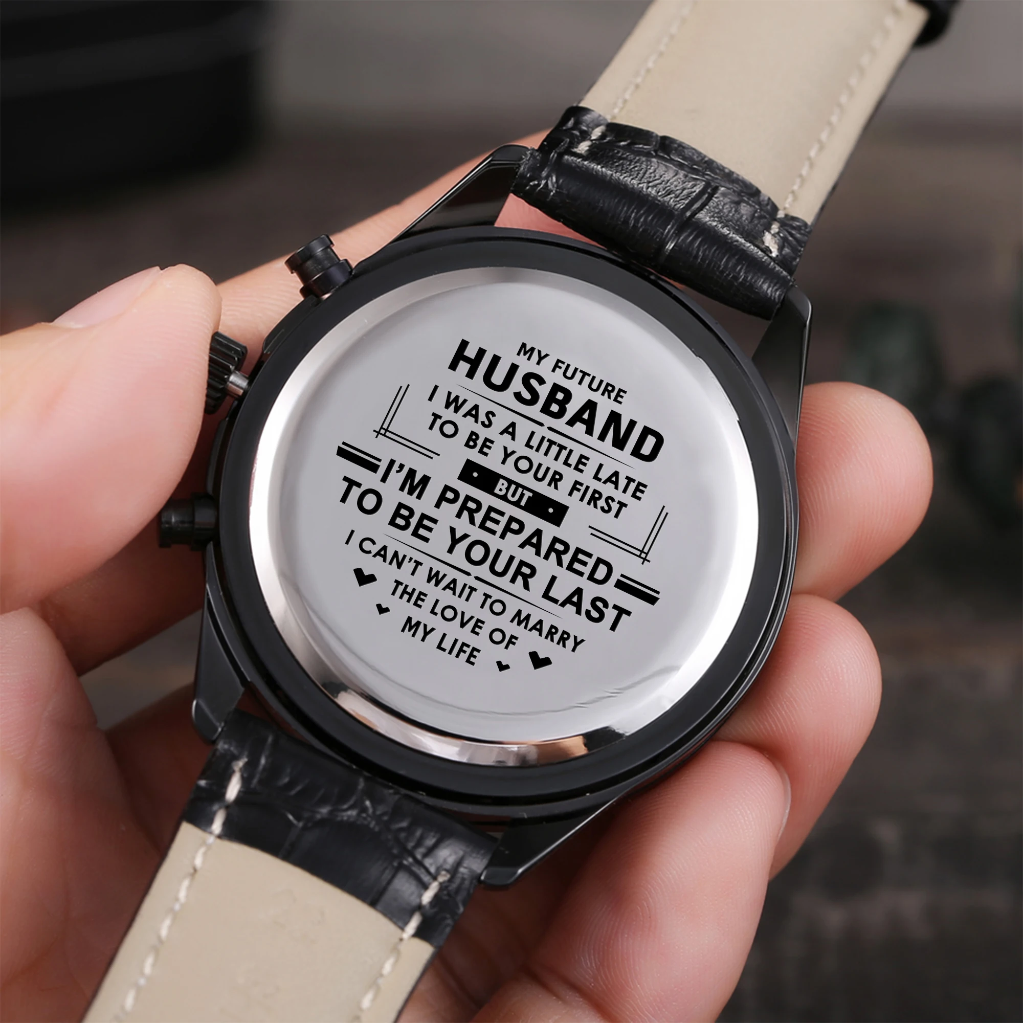My Future Husband IWas A Little Late To Be Your First Men Watches Steel Watches Men 30m Waterproof Business Leisure Gifts
My Future Husband IWas A Little Late To Be Your First Men Watches Steel Watches Men 30m Waterproof Business Leisure Gifts