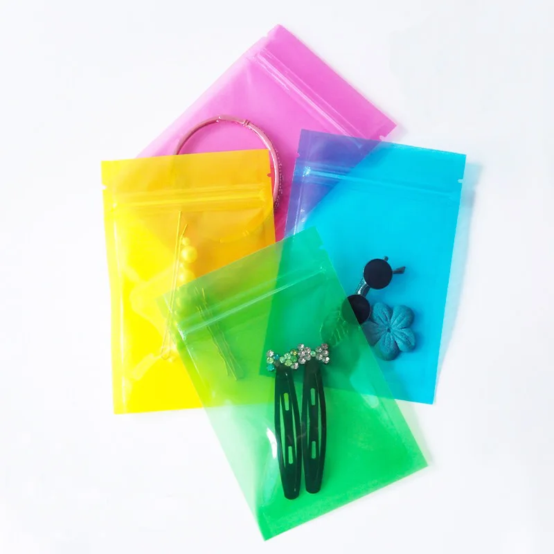 100PCS/lot Flat Resealable Colorful Transparent Zip Lock Plastic Bag Trinkets Seed Powder Package Clear Poly Bags Gift Packaging
100PCS/lot Flat Resealable Colorful Transparent Zip Lock Plastic Bag Trinkets Seed Powder Package Clear Poly Bags Gift Packaging