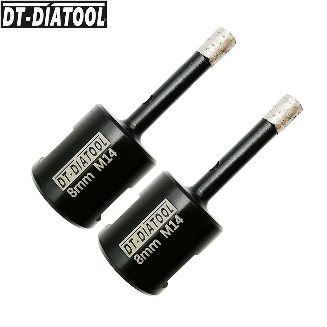 DT-DIATOOL 2pcs M14 Thread Dia 8mm Wet Welded Solid Segmented Diamond Drilling Core Bits For Drilling Hard Granie Hole Saw
DT-DIATOOL 2pcs M14 Thread Dia 8mm Wet Welded Solid Segmented Diamond Drilling Core Bits For Drilling Hard Granie Hole Saw