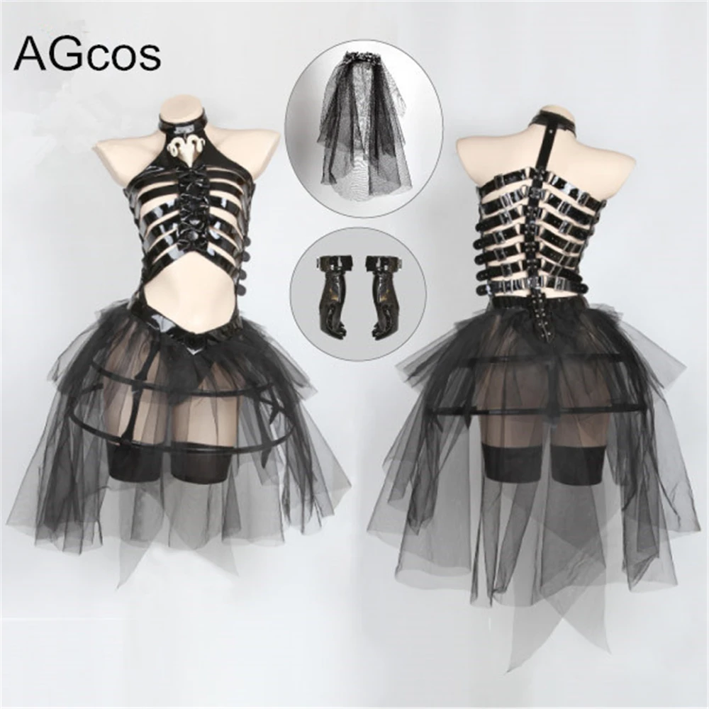 AGCOS Original Design Hell Bride Cosplay Costume Devil Succubus White Black Leather Wedding Dress Woman Halloween Sexy Cosplay
AGCOS Original Design Hell Bride Cosplay Costume Devil Succubus White Black Leather Wedding Dress Woman Halloween Sexy Cosplay