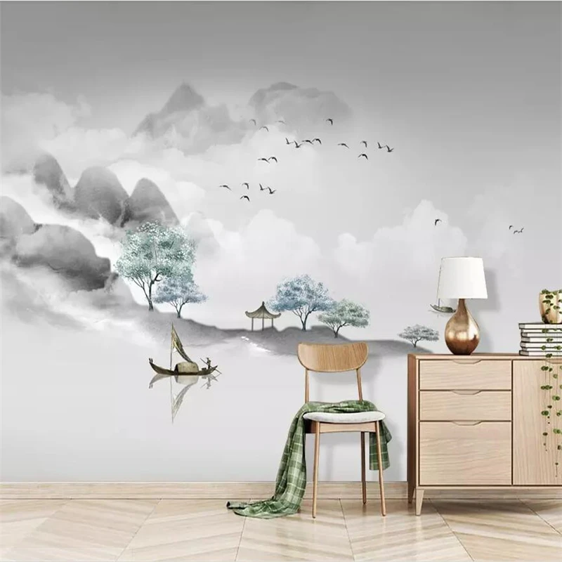 Custom wallpaper 3d photo murals new Chinese artistic conception simple ink landscape Hotel living room tv background wall paint
Custom wallpaper 3d photo murals new Chinese artistic conception simple ink landscape Hotel living room tv background wall paint