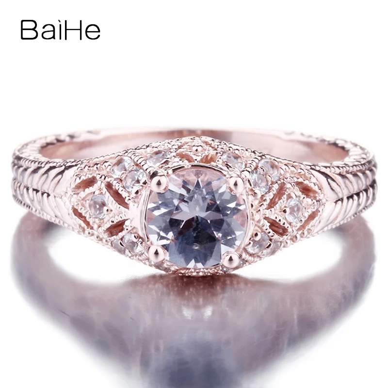 BAIHE Solid 14K Rose Gold Morganite Ring Women Engagement Wedding Fine Jewelry Making Trendy Inel de Morganit fáinne Morganite
BAIHE Solid 14K Rose Gold Morganite Ring Women Engagement Wedding Fine Jewelry Making Trendy Inel de Morganit fáinne Morganite
