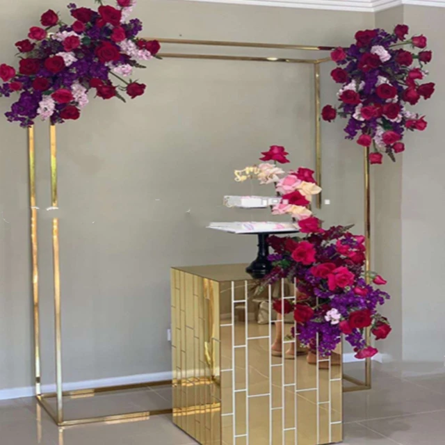 No the big table)Customize Gold Metal Steel Backdrop Frame Without Gold Square Mirror Cake Table yudao1930
No the big table)Customize Gold Metal Steel Backdrop Frame Without Gold Square Mirror Cake Table yudao1930