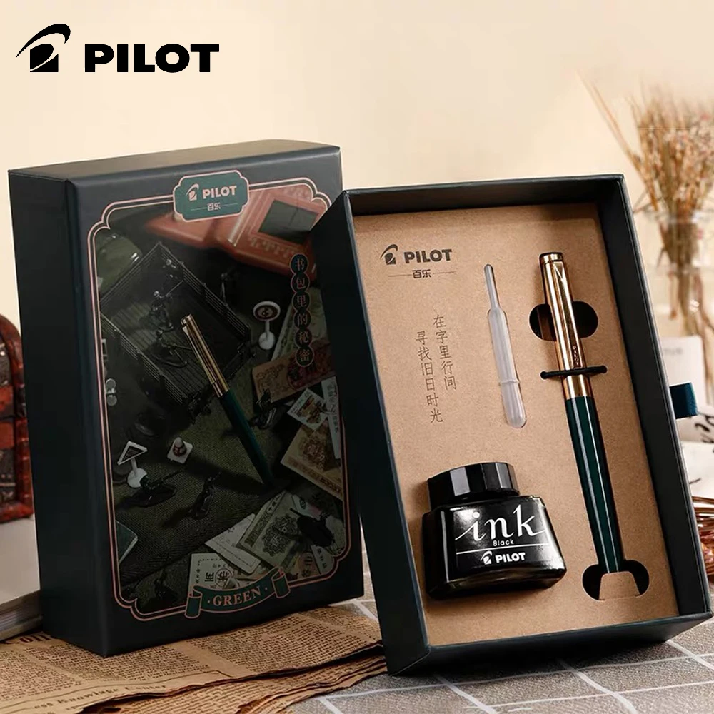 PILOT 22K Gold-coated AMS-17G Ink-filled Large-capacity Student Calligraphy Ink Pen Retro Ink Gift Box
PILOT 22K Gold-coated AMS-17G Ink-filled Large-capacity Student Calligraphy Ink Pen Retro Ink Gift Box