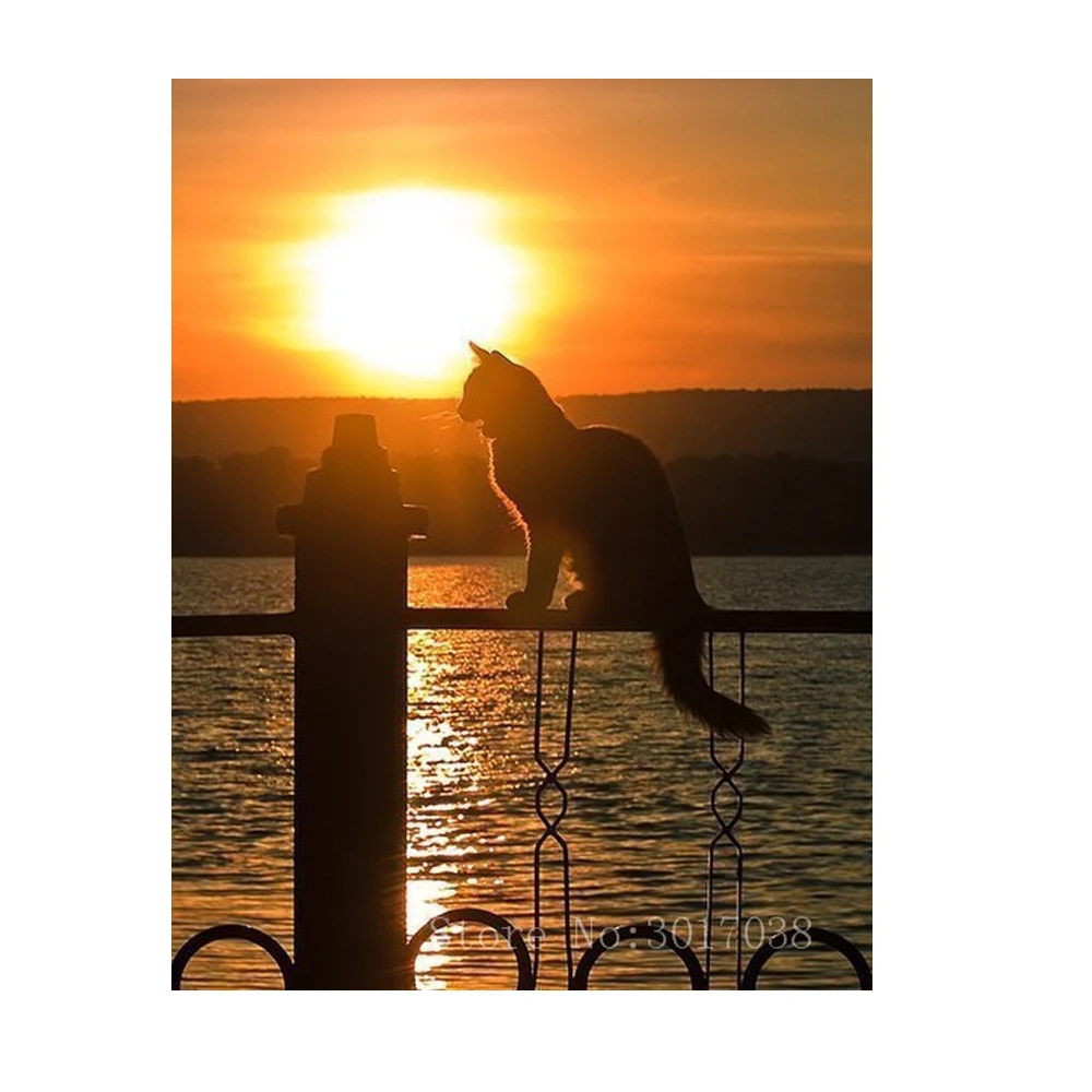 Diamant 5D Diy Diamond Painting Cross Stitch Cat On The Railing Needlework 3D Diamond Embroidery Full Diamond Decorative Sticker
Diamant 5D Diy Diamond Painting Cross Stitch Cat On The Railing Needlework 3D Diamond Embroidery Full Diamond Decorative Sticker