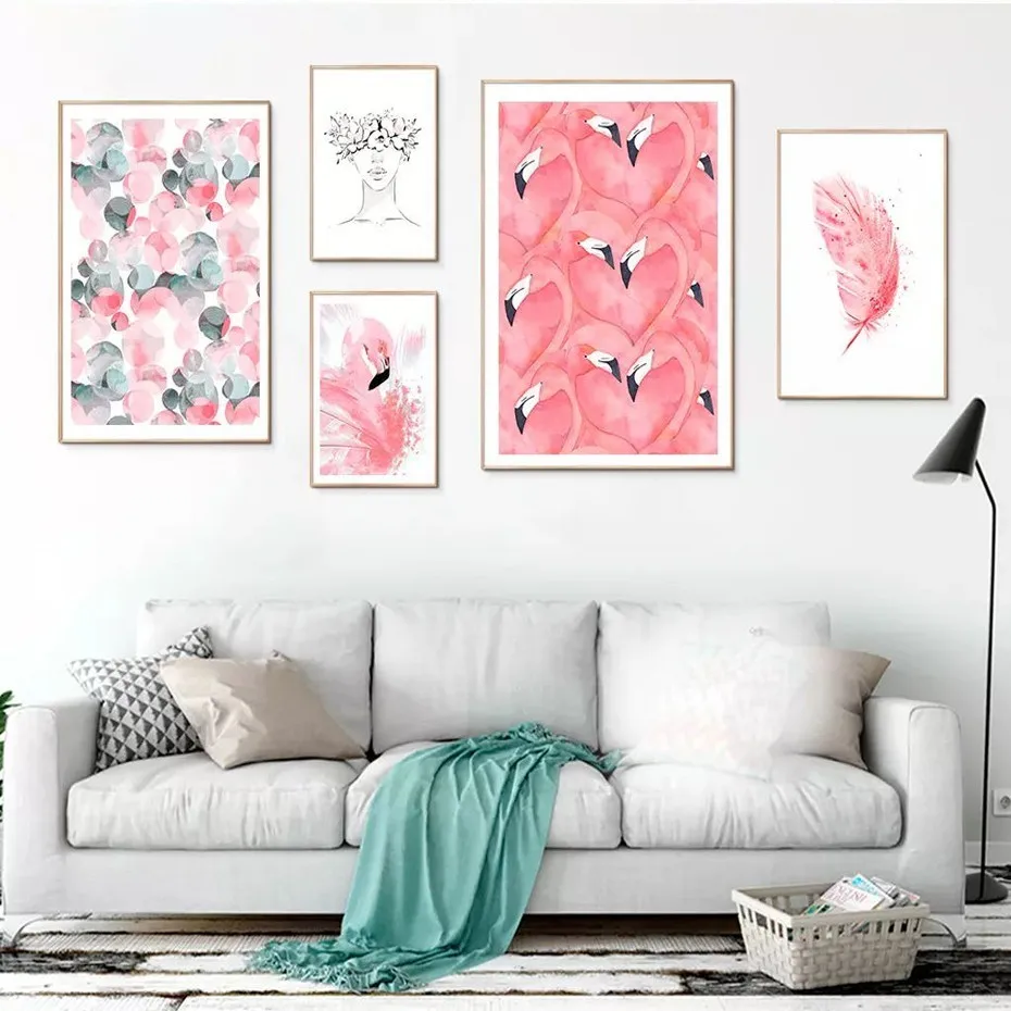 Beautiful Pink Flamingo Feather Posters Abstract Figure Canvas Painting Prints Wall Art Pictures Girls Room Home Decor Gift
Beautiful Pink Flamingo Feather Posters Abstract Figure Canvas Painting Prints Wall Art Pictures Girls Room Home Decor Gift