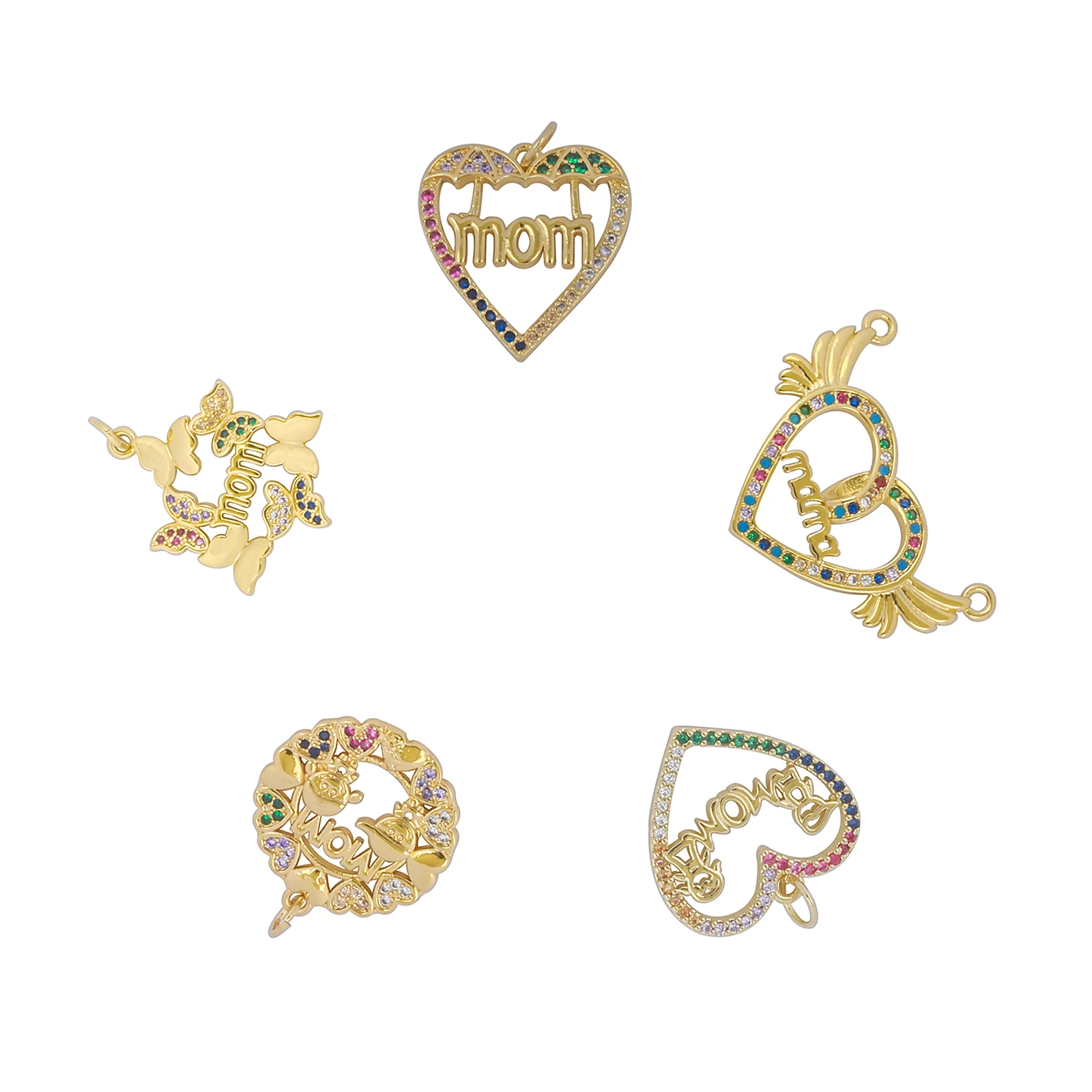 20pcs/Lot CZ Crystal Mom Charms Pendants for Women DIY Jewelry Making Findings Supplies Wholesale
20pcs/Lot CZ Crystal Mom Charms Pendants for Women DIY Jewelry Making Findings Supplies Wholesale