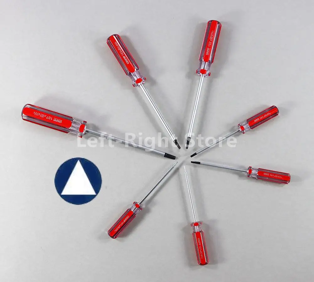 60PCS For Switch Portable Nonslip Rubber Handle Driver Household Hand Tools 1.4/1.8/2.0/2.3/2.7/3.0/4.2mm Triangular Screwdriver
60PCS For Switch Portable Nonslip Rubber Handle Driver Household Hand Tools 1.4/1.8/2.0/2.3/2.7/3.0/4.2mm Triangular Screwdriver