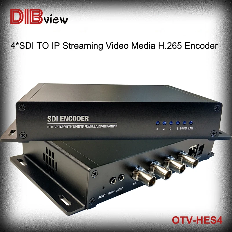 H265 HEVC H264 Streaming IPTV 4 Channel HD SDI TO IP SRT RTMP RTSP UDP HLS HTTP 4K Video Mini Digital Encoder For Hotel Facebook
H265 HEVC H264 Streaming IPTV 4 Channel HD SDI TO IP SRT RTMP RTSP UDP HLS HTTP 4K Video Mini Digital Encoder For Hotel Facebook