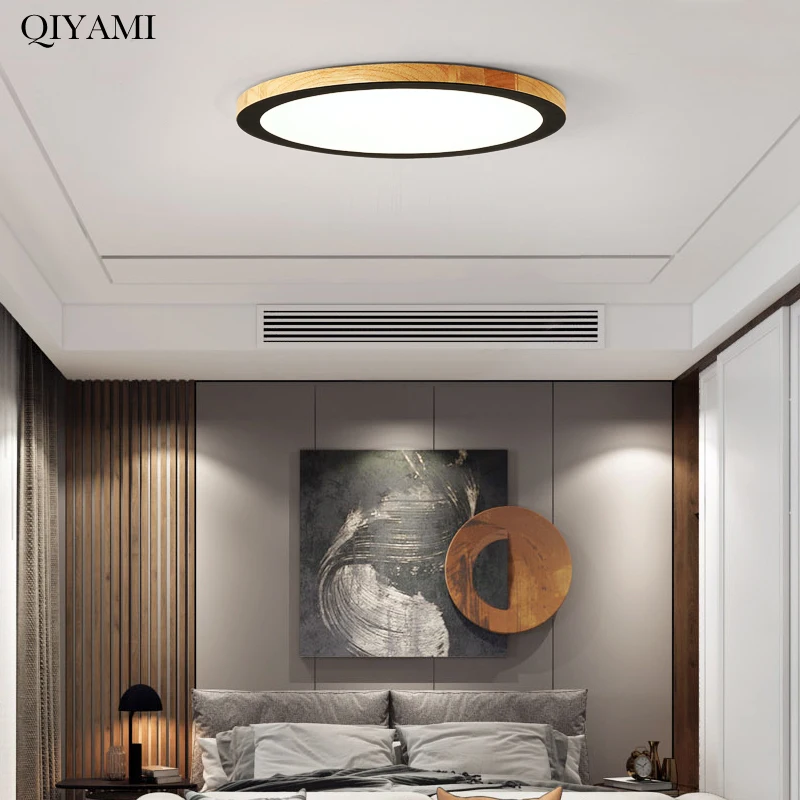 Modern Ultra-thin Round Wood Ceiling Light For Living Room Bedroom Entrance Surface Mounted Led Indoor Lighting Art Deco Lamps
Modern Ultra-thin Round Wood Ceiling Light For Living Room Bedroom Entrance Surface Mounted Led Indoor Lighting Art Deco Lamps