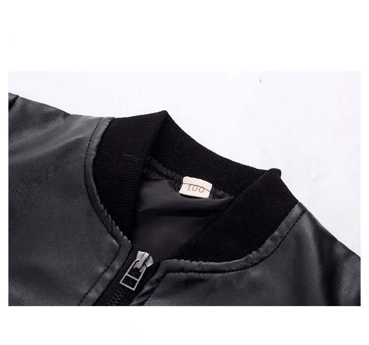 Kids Faux Leather Winter Jacket 14 H272ce2869e3245d3a90e5ce57e2a6ce5b