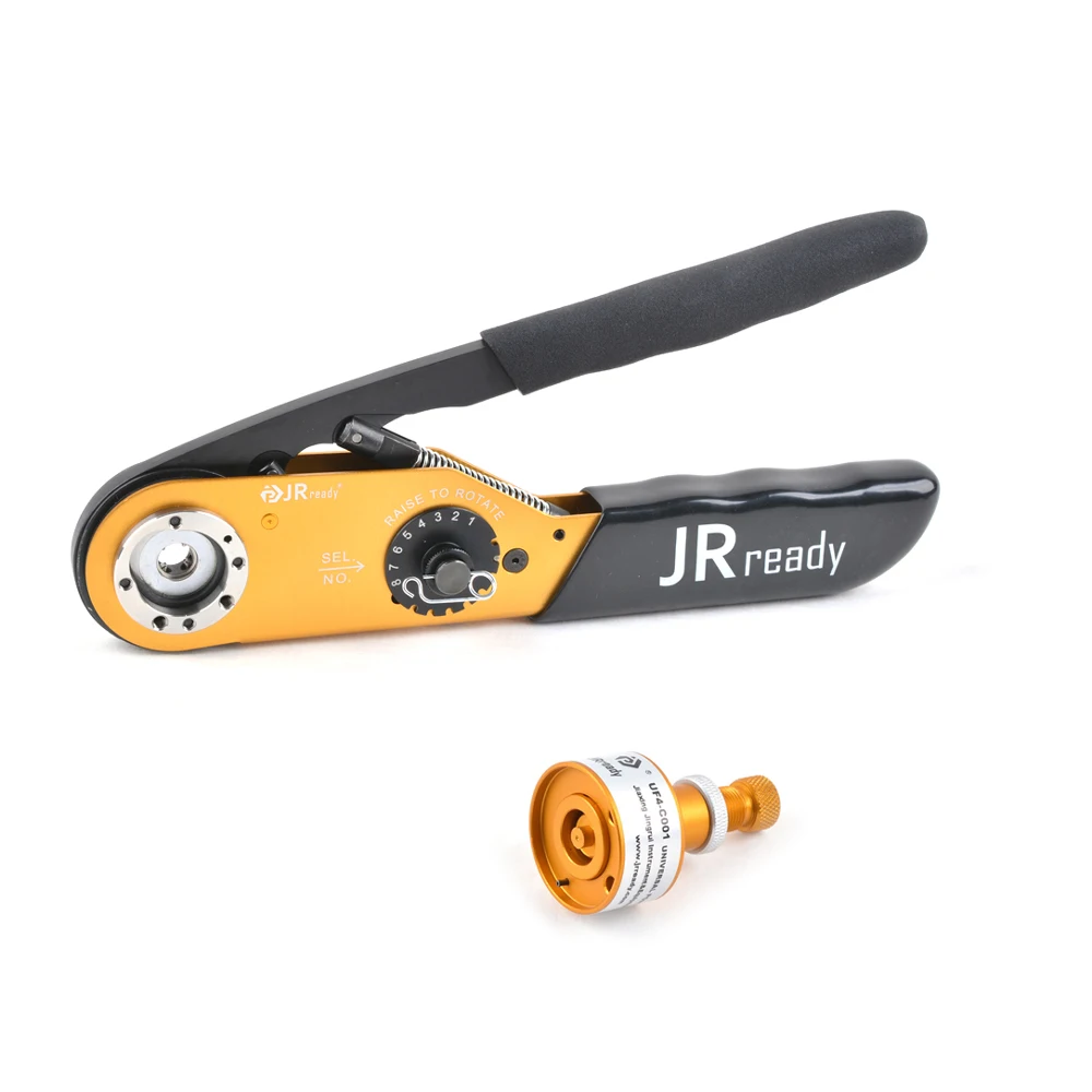 JRready ST2031 ACT-M300 Wire Crimp Tool 6-14AWG UF4-C001 Positioner For Harting Amphenol MIL-Standard TE Connector Contact
JRready ST2031 ACT-M300 Wire Crimp Tool 6-14AWG UF4-C001 Positioner For Harting Amphenol MIL-Standard TE Connector Contact