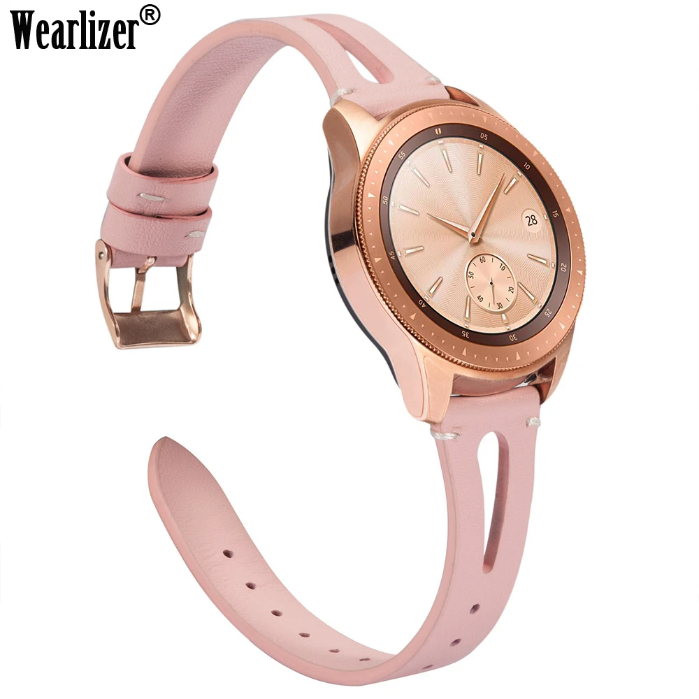 Wearlizer Genuine Leather Watch Band for Samsung Galaxy Watch 42mm/46mm Women Fashion Stylish Pink Strap for Active 2 40mm 44mm
Wearlizer Genuine Leather Watch Band for Samsung Galaxy Watch 42mm/46mm Women Fashion Stylish Pink Strap for Active 2 40mm 44mm
