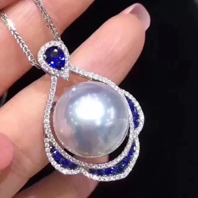 D817 Pearl Pendant Fine Jewelry 925 Sterling Silver Round 13-14mm Nature Fresh Water White Pearls Pendants Necklaces for Women
D817 Pearl Pendant Fine Jewelry 925 Sterling Silver Round 13-14mm Nature Fresh Water White Pearls Pendants Necklaces for Women