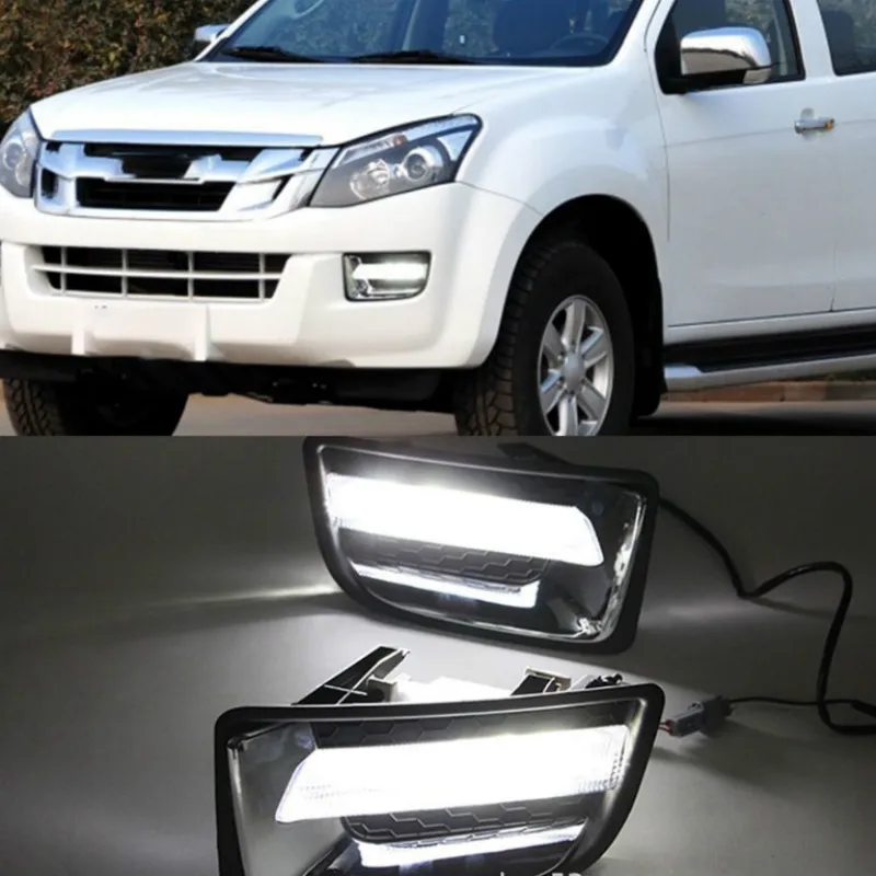 2Pcs DRL For Isuzu D-max Dmax 2014 2015 LED Daytime Running Lights LED Front Bumper Fog Lamp Case Driving light white
2Pcs DRL For Isuzu D-max Dmax 2014 2015 LED Daytime Running Lights LED Front Bumper Fog Lamp Case Driving light white