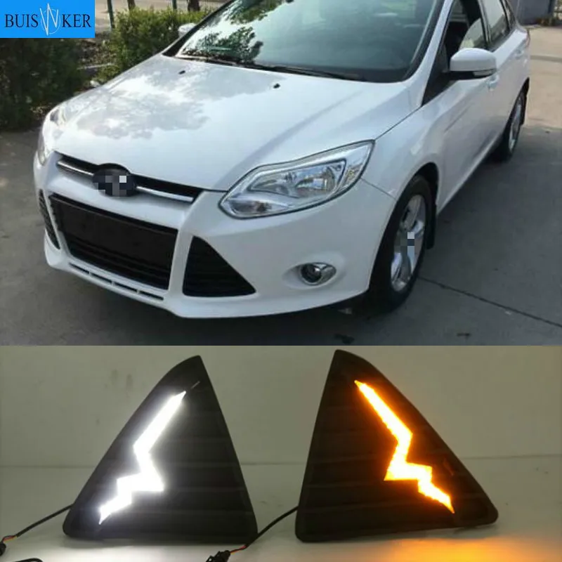 Car-styling 12V LED DRL Daytime Running Light Kits Turn signal Fog Lamp Hole Cover Lamp for Ford Focus 2012 2013 2014 2015
Car-styling 12V LED DRL Daytime Running Light Kits Turn signal Fog Lamp Hole Cover Lamp for Ford Focus 2012 2013 2014 2015
