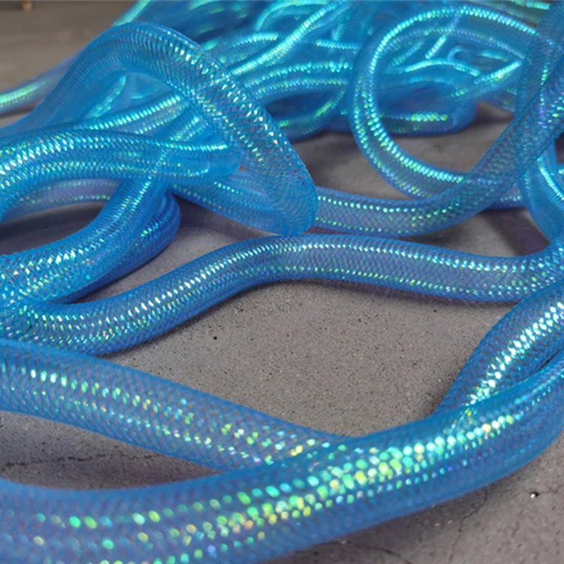 Elastic Tube Accessories Laser Blue Free Twist Shap DIY Modeling Design Jewelry Wedding Decor Handmade Art Designer Fabric
Elastic Tube Accessories Laser Blue Free Twist Shap DIY Modeling Design Jewelry Wedding Decor Handmade Art Designer Fabric