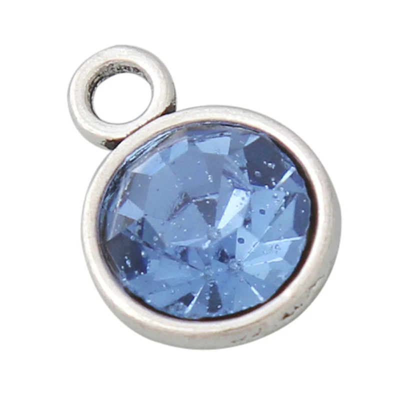 Fashion Round Colorful Month Birthstone Charms Alloy Jewelry Crystal Pendants 9*12mm AAC733
Fashion Round Colorful Month Birthstone Charms Alloy Jewelry Crystal Pendants 9*12mm AAC733