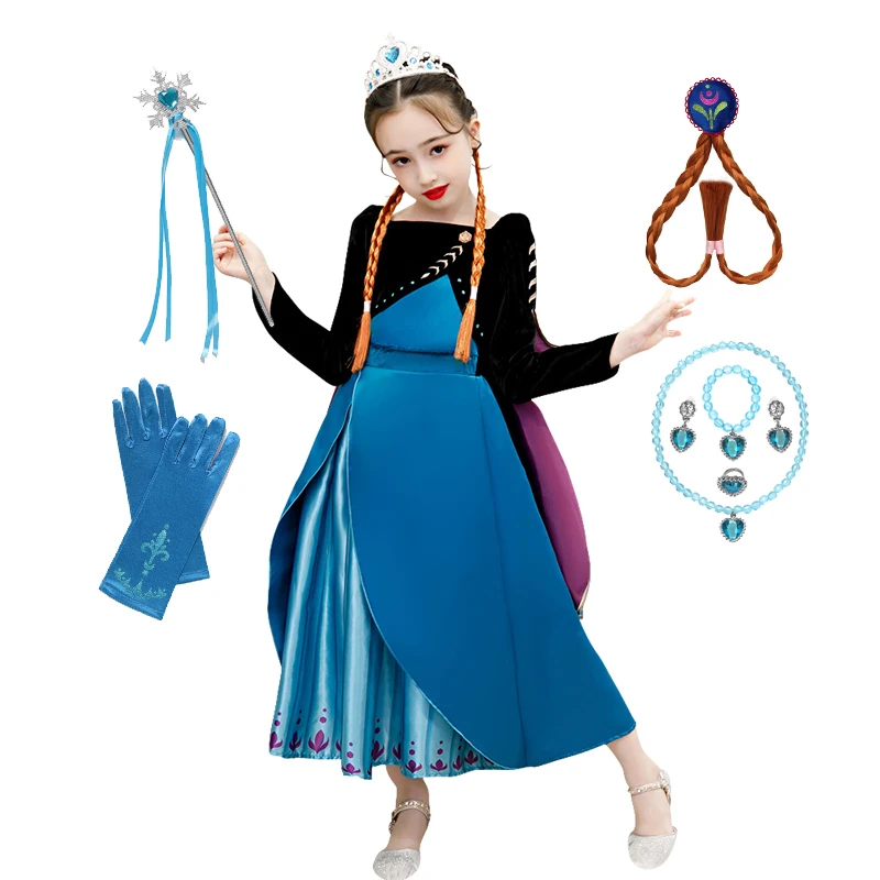 Christmas Party Cosplay Anna Dress for Girl Princess Costume Fancy Snow Queen Carnival Costumes Kids Party Clothing Halloween
Christmas Party Cosplay Anna Dress for Girl Princess Costume Fancy Snow Queen Carnival Costumes Kids Party Clothing Halloween