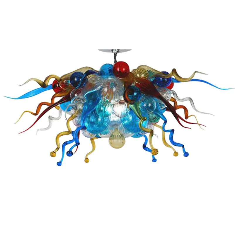 Multi Color Pendant Lamps Lighting Blown Glass Chandeliers LED Lights for House Living Room House Art Decoration 32 by 20 Inches
Multi Color Pendant Lamps Lighting Blown Glass Chandeliers LED Lights for House Living Room House Art Decoration 32 by 20 Inches