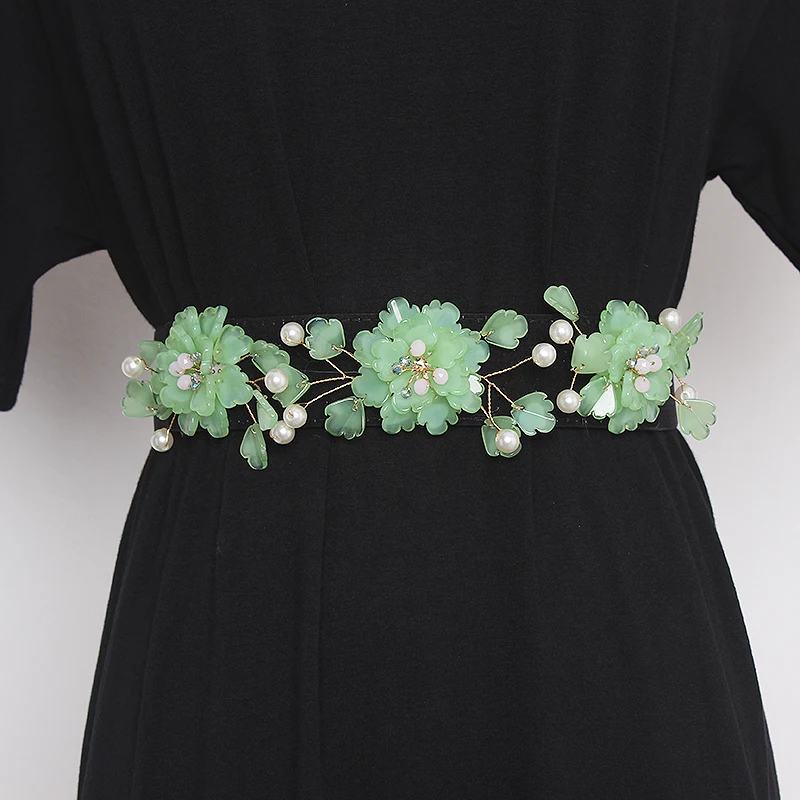 Women's runway fashion Glass stone flower elastic Cummerbunds female Dress Corsets Waistband Belts decoration wide belt R329
Women's runway fashion Glass stone flower elastic Cummerbunds female Dress Corsets Waistband Belts decoration wide belt R329